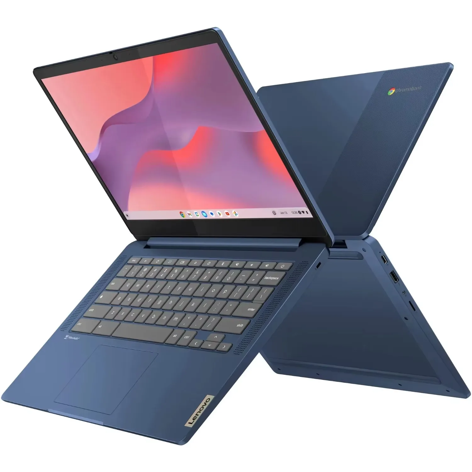 Lenovo Chromebook 14" Business Touchscreen Laptop,MediaTek Kompanio 520,4GB,64GB eMMC,Chrome OS,Abyss Blue - Image 3