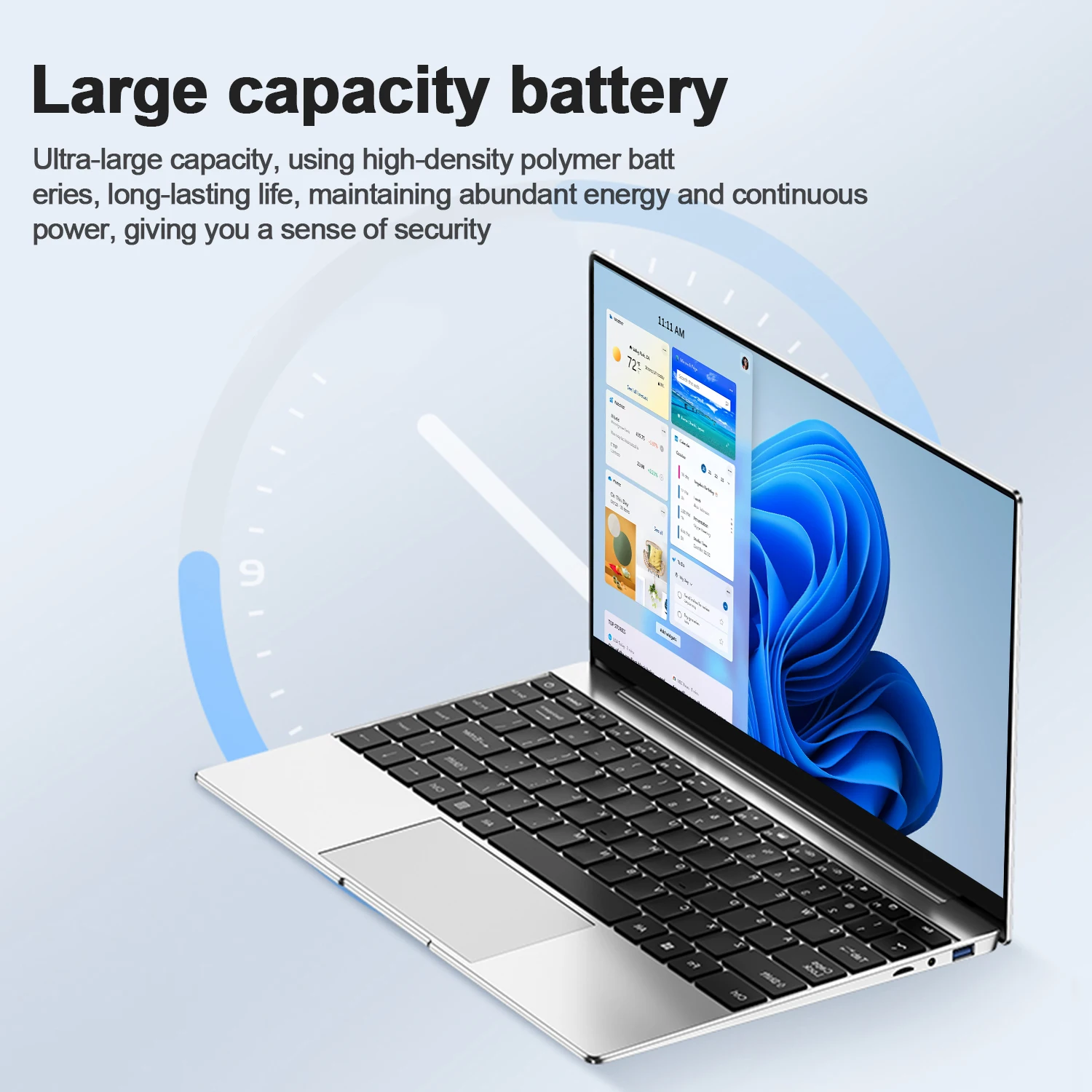14.1"Ultra Slim Laptop Intel N3700 16GB RAM 2TB SSD Notebook Gamer 1920*1080 Display Office Study Computer PC Windows 11 Pro - Image 2