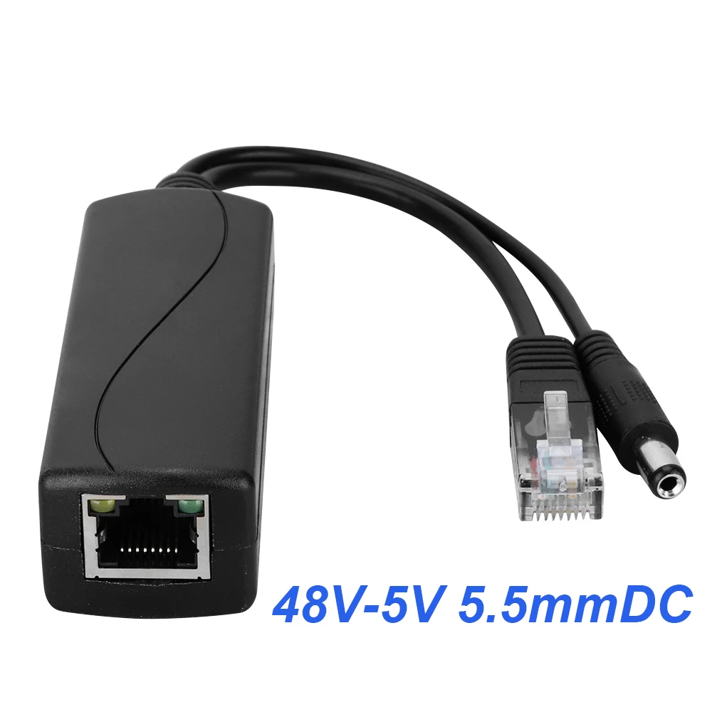 HKBTM POE Splitter 48V To 5V 12V Micro USB tpye-C BarrelJack Power Supply for Huawei for Hikvision for Bobcat for Raspberry Pi - Image 5