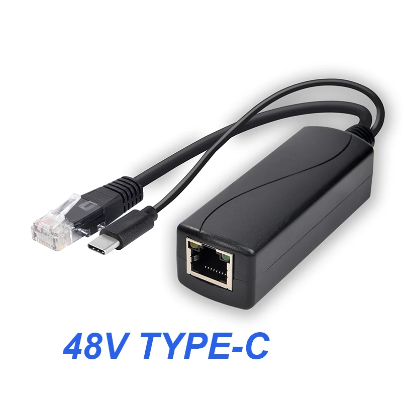HKBTM POE Splitter 48V To 5V 12V Micro USB tpye-C BarrelJack Power Supply for Huawei for Hikvision for Bobcat for Raspberry Pi - Image 3