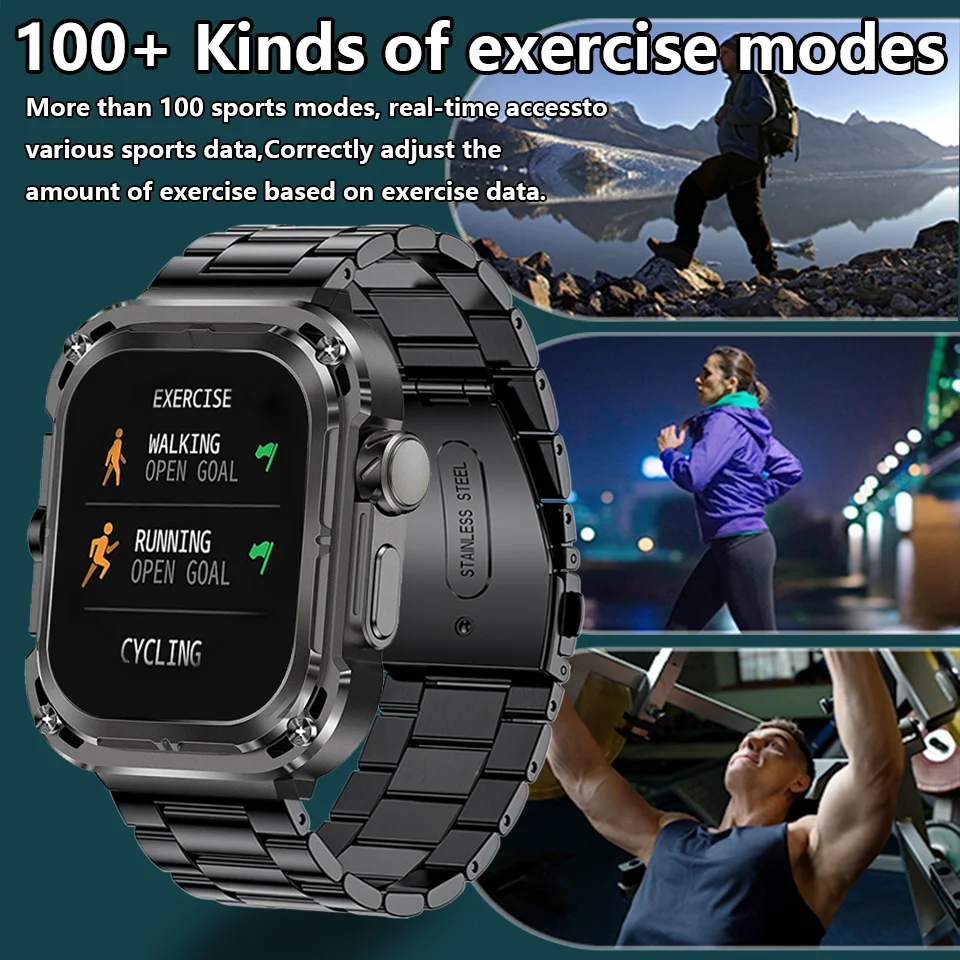 2024 New 2.1" Ultra HD NFC Bluetooth Call Smart Watch Men Compass GPS Track 460mAH Battery Waterproof Watches For Huawei Xiaomi - Image 5
