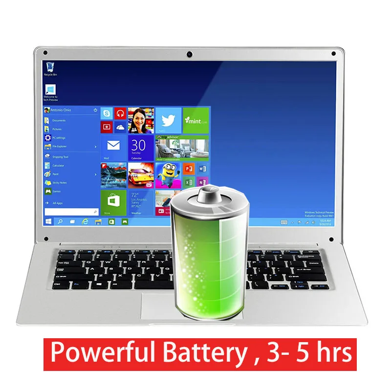 2024 Cheap 14 Inch Ultra Thin Students Laptop Quad Core Windows 10 Notebook Laptops WiFi Bluetooth for Russian & Korea - Image 4