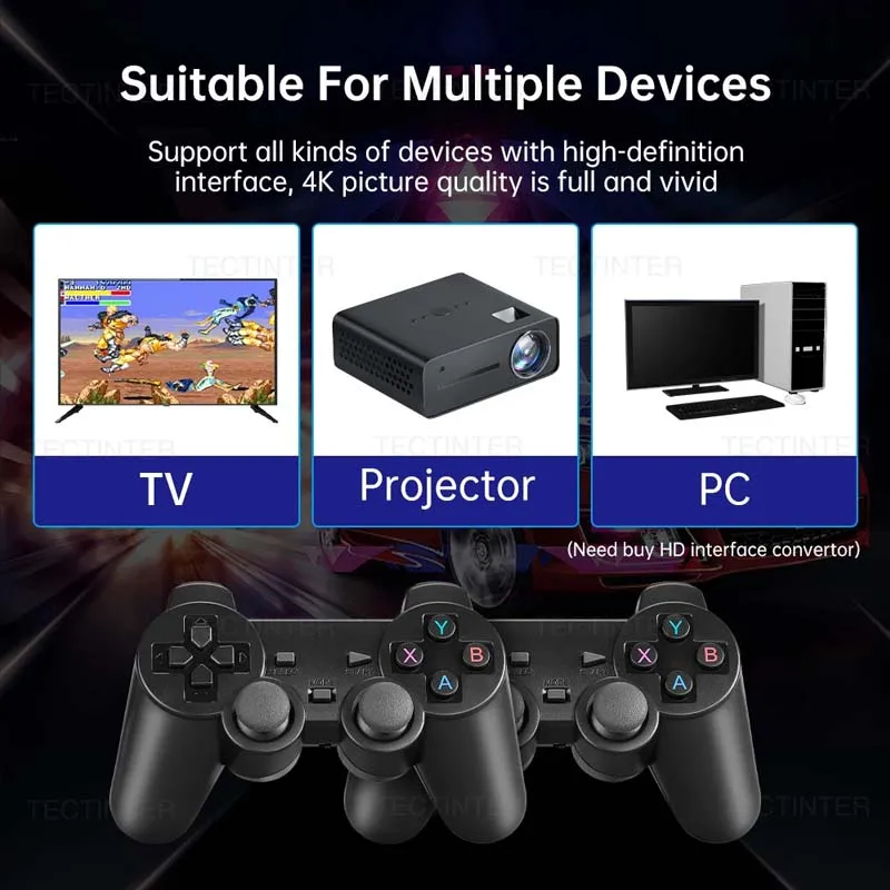 Video Game Console Built-in 20000 Games Wireless Controller TV Game Stick 4K HD Retro Mini Handheld Game Player - Image 6
