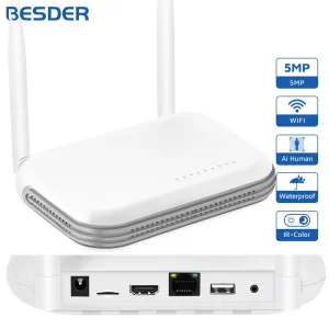 WiFi NVR 8CH 3MP/4CH 5MP H.265 Onvif Network Video Recorder for Wireless Security System Support Face Detection 2.5'' HDD XMEYE