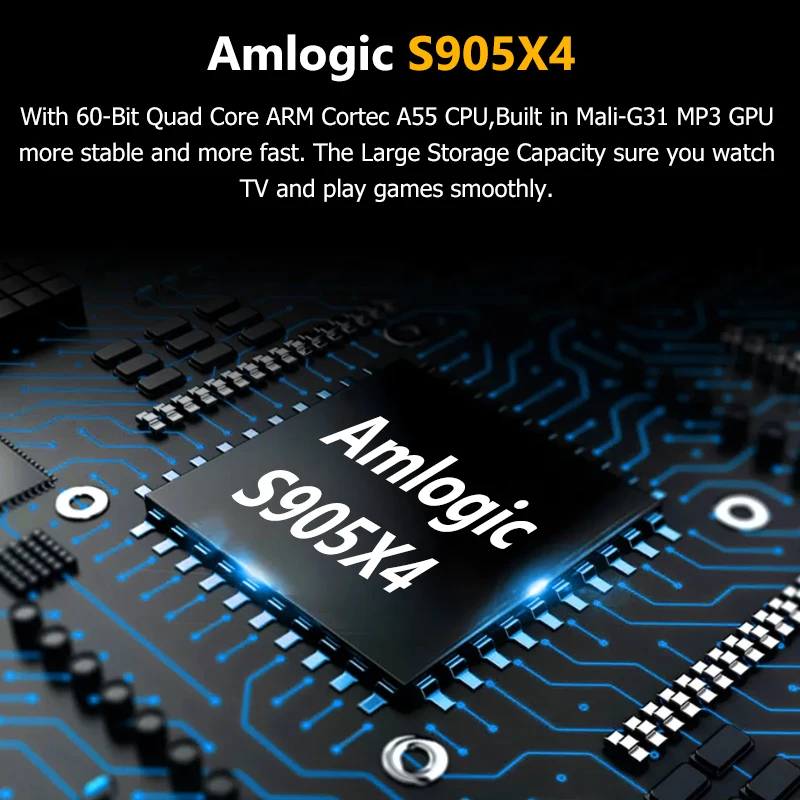 HEYNOW Android 11 TV BOX Amlogic S905X4 4K/8K 2.4G/5G WiFi Smart TV BOX 4GB 32GB Media Player Built-in Cooling Fan Set Top Box - Image 5