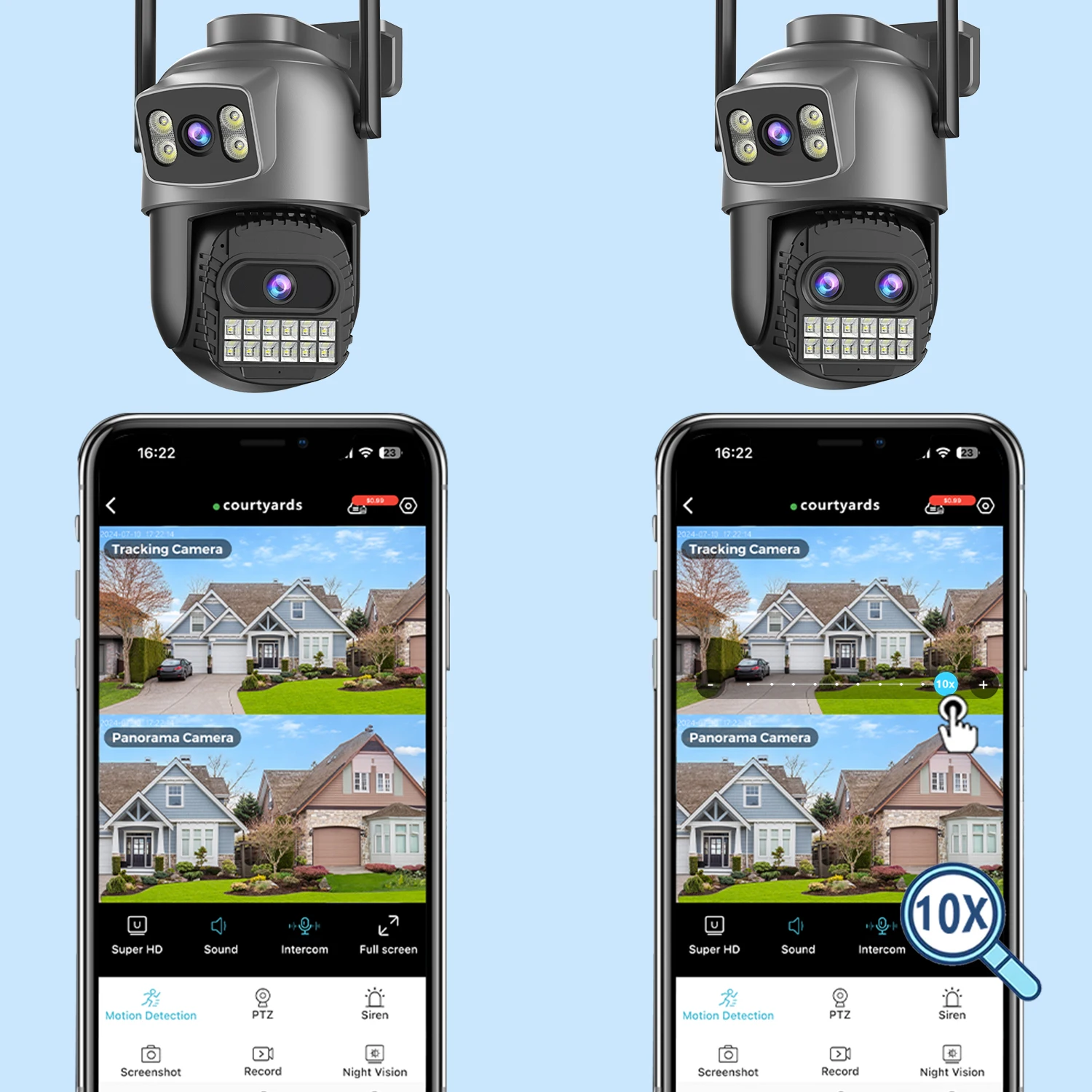 BESDER 15MP Wifi Camera PTZ Outdoor Dual Screen 10X Digital Zoom Human Detection 10MP Security IP Camera Surveillance O-Kam Pro - Image 2