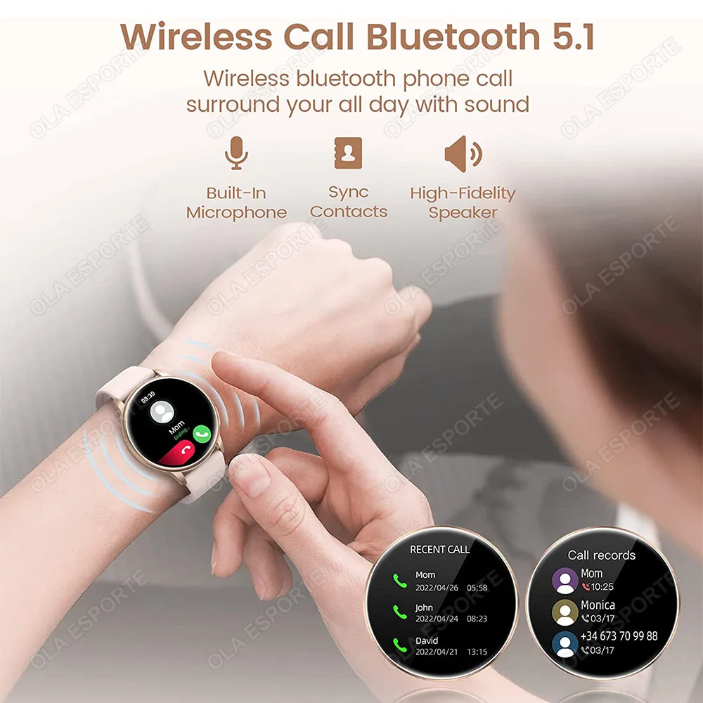 For Samsung Galaxy Pro BT Wireless Call Sport Fitness Tracker Men Women Smartwatch PK GT1 4 Mini 2024New Smart Watch For Samsung - Image 2