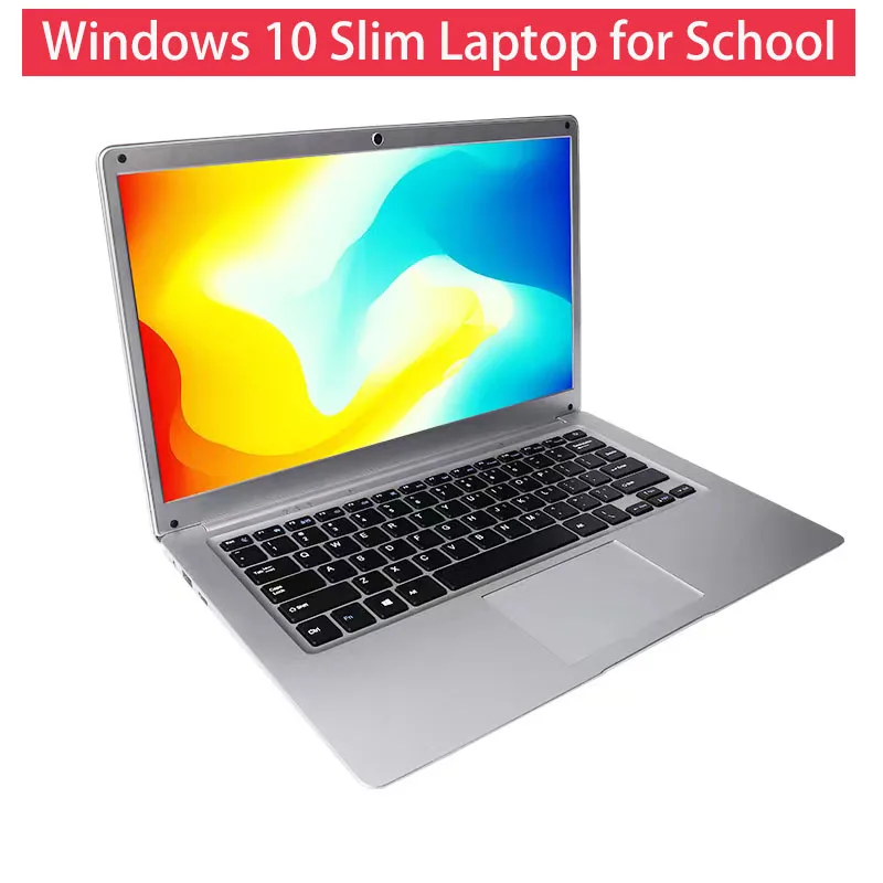 2024 Cheap 14 Inch Ultra Thin Students Laptop Quad Core Windows 10 Notebook Laptops WiFi Bluetooth for Russian & Korea - Image 3