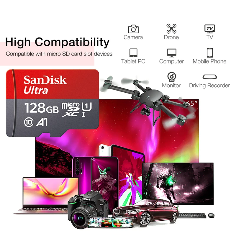 Ultra microsd 128GB 32GB 64GB 256GB 512GB A1 Micro SD Card SD TF Flash Card Memory Card Class 10 for Phone - Image 3