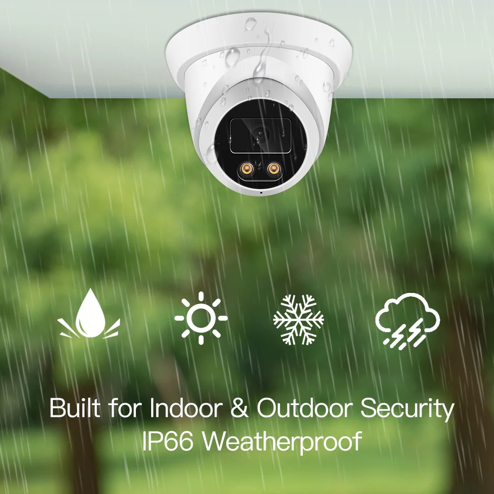 New 4K 8MP IP Camera Audio Outdoor POE H.265 Onvif Wide Angle 2.8mm AI Color Night Vision Home CCTV Video Surveillance Security - Image 2